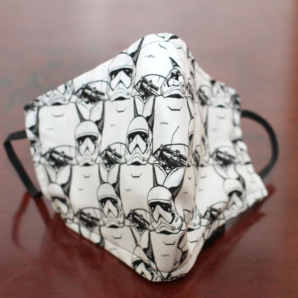 3 Pack 100% doubled cotton masks - Picture 2 of 6